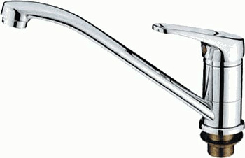 Смеситель Ledeme Н13 для кухни, однозахватный, поворотный излив, хром L4913