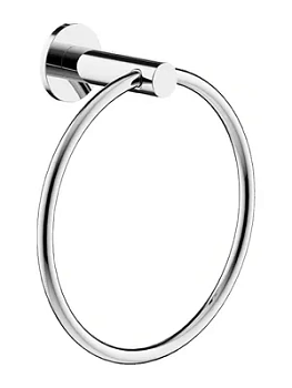 Полотенцедержатель SANCOS 188мм, кольцо, настенный, латунь, хром, SC9029CH
