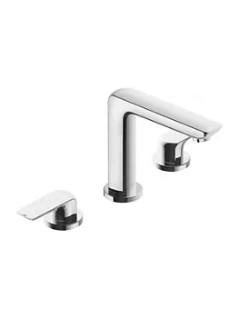 Смеситель KLUDI для раковины, на 3 отверстия, двухзахватный, д/к, хром 413930575