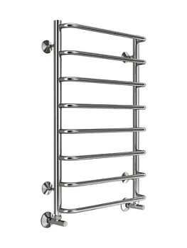 Полотенцесушитель TERMINUS Стандарт П8 (ШВ:532x800) водяной, нерж.сталь,нижнее подкл., м/о 500мм
