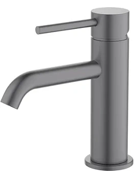 Смеситель для раковины Aquatek AQ1310BGM однозахватный, изл. 89мм, б/дон. клап., сталь оруж