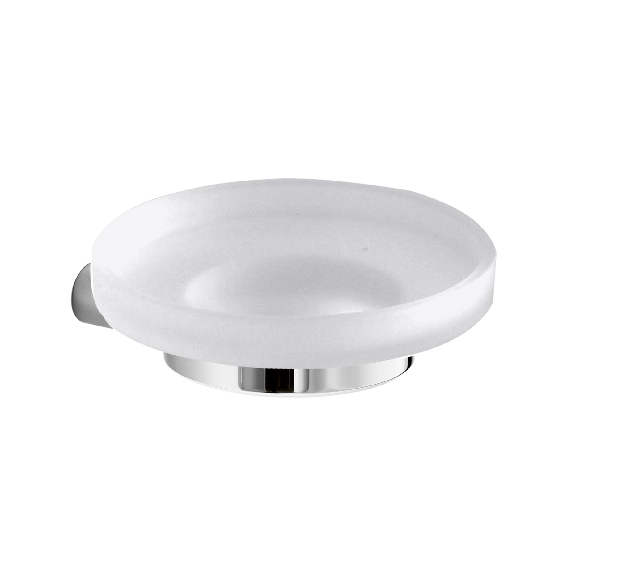 Мыльница INDA MITO A2010NCR с чашкой R46110 , настенная, цвет держателя хром, чашка матовое стекло