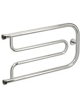 СУНЕРЖА Гусли + Полотенцесушитель 320х650 нерж.сталь, нак. гайка 1"