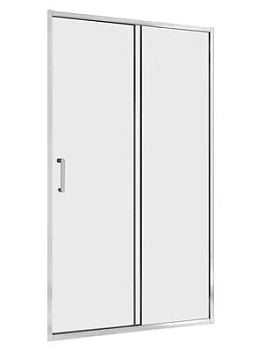 Душевая дверь ABBER AG301405 (1400х1900) раздвижная, стекло 5мм прозрачное/хром