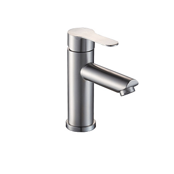 Смеситель для умывальника ESKO OL 26 однозахватный, без д/к, излив 95 мм, цвет: нерж. стал