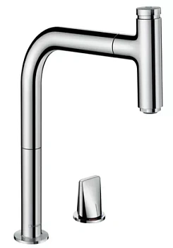 Смеситель Hansgrohe Metris Select M71 для кухни 200 мм, вытяжной душ, 1 тип струи 73804000