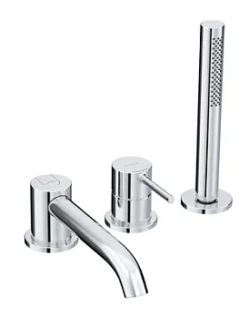 Смеситель KLUDI встраиваемый на борт ванны, однорычажный, с душ. гарнитуром, хром 384480576