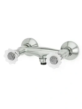 Смеситель Boheme Camelia для душа, настенный, двухзахватный, хром 274-Camelia