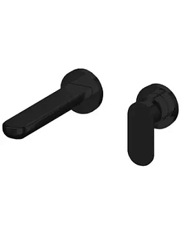 Смеситель GATTONI 70035/70NO для раковины, встраиваемый, чёрный мат