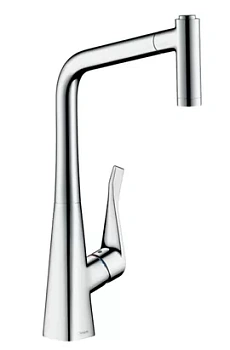 Смеситель Hansgrohe для кухни 320мм вытяжной излив 2 типа струи хром 14820000
