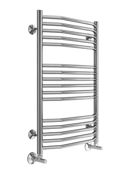 Полотенцесушитель TERMINUS П16 (ШВ:532x800) водяной, нерж.сталь,нижнее подкл., м/о 500мм