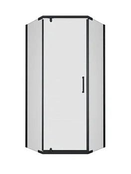 Душевой уголок Triton (90х90) без поддона, стекло 6 мм прозрачное/профиль черный DK347