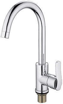 Смеситель Ledeme для кухни, однозахватный, поворотный излив, сатин L4598A