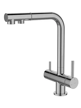 Смеситель для кухни Iddis с каналом для фильтрованной воды, выдвижной излив, сатин UMBBNPFi05