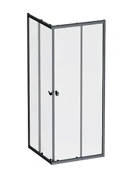 Душевое ограждение AM.PM 1900х800х800, профиль черный мат/стекло прозрачное W87G-403-8080-BT