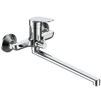 Смеситель для ванны/душа ESKO KZ31 настенный, однозахватный, с душ. гарнитуром, цвет: хром