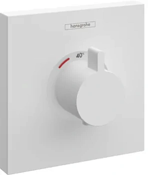 Смеситель Hansgrohe Highfow 15760700 термостат, наружная часть, без.зап.вент, мат.белый