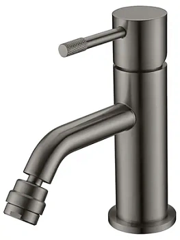 Смеситель Boheme 466-GM для биде, на 1 отверстие, однозахватный, графит