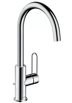 Смеситель Axor 38036000 для умывальника однозахватный, донный клапан, высота излива 240мм, хром