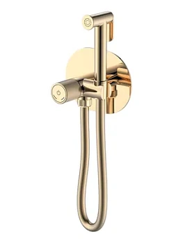 Смеситель Boheme 157-G встраиваемый, с гигиеническим душем, однозахватный, золото