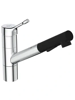 Смеситель для кухни Ideal Standard однозахватный, выдвижной поворотный излив 170мм BC297AA