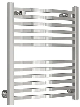СУНЕРЖА Полотенцесушитель 600х500 (12 ступ.) нерж.сталь, диагонал./нижнее подкл. 00-0251-6050