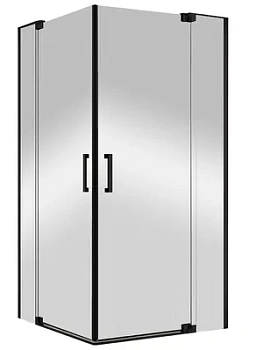 Душевой уголок CEZARES SLIDER (900-1000х1000-1100х1950) стекло прозрачное/профиль черный SLIDER-AH-2-90/100-100/110-C-NERO