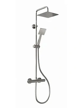 Душевая система ZEEGRES термостат без излива, верхний и ручной душ, хром 30031001