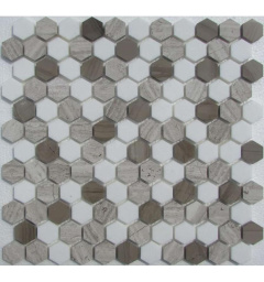 Hexagon Dark Grey 29.5x28 см