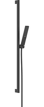 Душевой набор Hansgrohe E 100 1jet EcoSmart, планка 90см, черный мат. 24380670