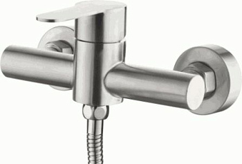 Смеситель Ledeme Н703 настенный,без излива, с душевой лейкой, однозахватный,нержавеющая сталь L72003