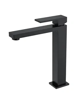 Смеситель Boheme 472-B для раковины, на 1 отв, однозахватный, фикс излив, черный