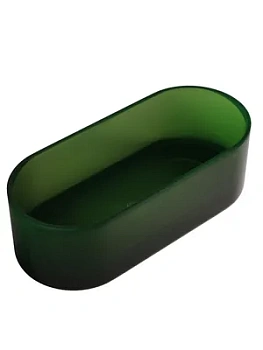 Прозрачная ванна Abber (1700х750) отдельностоящая, донный клапан,зеленая AT9708Emerald