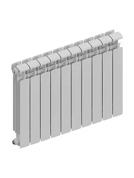 Радиатор алюминиевый RIFAR 500 (565х810х90) 10 секций, 1650 Вт, бок.подкл. белый