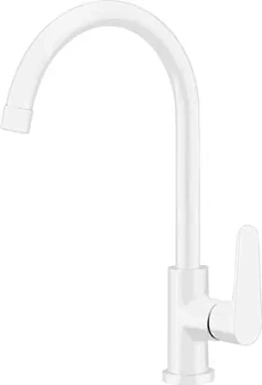 Смеситель CEZARES -LL25-BLC для кухни, однозахватный, высокий излив, белый