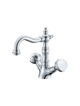 Смеситель Boheme 352 для раковины, на 1 отверстие, двухзахватный, хром