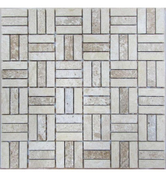 Classic Mosaic Travertine 48-15-7M 30x30 см