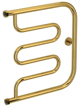 СУНЕРЖА Лира + Полотенцесушитель 500х500 золото, нак. гайка 1"