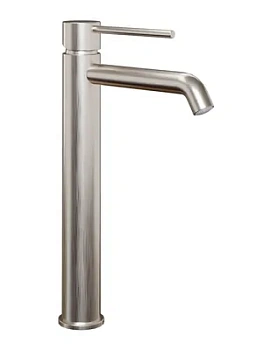 Смеситель для раковины Paini Сох 243 мм,однозахватный,фикс. излив,без д/кл,браш. никель 78PW205OLL