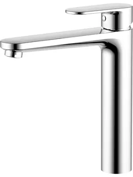 Смеситель для раковины Aquatek AQ1804CR однозахватный, излив 187мм, б/дон. клапана, цвет: хром