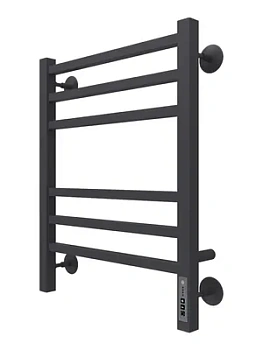Полотенцесушитель TERMINUS П6 (480х600) электрический, Ral 9005 черный матовый