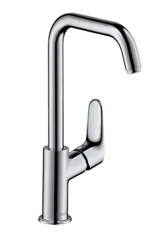Смеситель Hansgrohe 31519 для умывальника с высоким поворот.изливом, без донного клапана