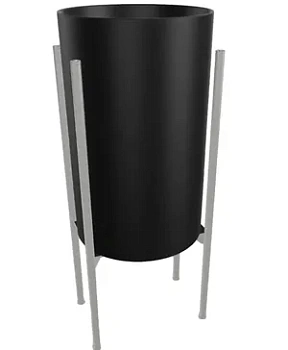 Раковина AeT 360х360х580 без отверстия под смеситель, черная матовая L803T0R0VL105