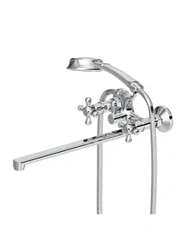 Смеситель by Damixa Retro для ванны/душа с длинным изливом, душ.гарнитуром 239500000