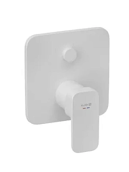 Смеситель для ванны/душа KLUDI однозахватный, внешняя часть, цвет: белый матовый 427595375