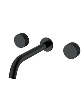 Смеситель Boheme 152-2-B.2 для раковины, встраиваемый, двухзахватный, ручки:touch, черный