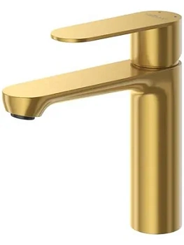 Смеситель CEZARES -LS-BORO для раковины, однозахватный, с дон. клапаном, брашированное золото