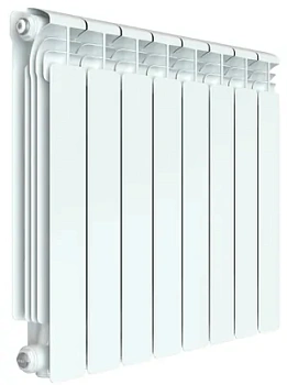 Радиатор алюминиевый RIFAR (565х640х90) 8 секций, бок.подкл, 1488 Вт, белый