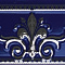 Noblesse Cenefa Cobalto Silver 9.2x20