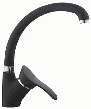 Смеситель Ledeme для кухни, с поворотным изливом, однозахватный, черный матовый L4101F